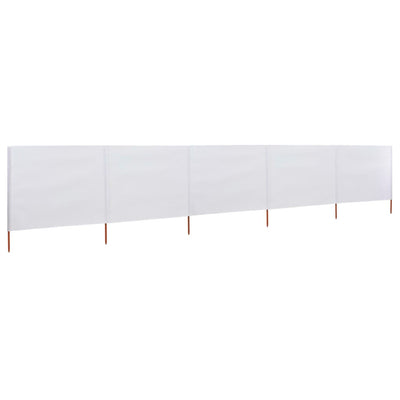 Vidaxl Paradone 5 pannelli 600x120 cm tessuto bianco