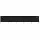 Vidaxl Paradone 5 pannelli 600x120 cm tessuto nero