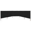Vidaxl Paradone 5 pannelli 600x120 cm tessuto nero