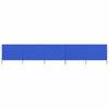 Parabrisas Vidaxl 5 paneles 600x120 cm tela azul azul