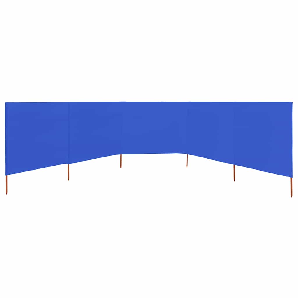 Parabrisas Vidaxl 5 paneles 600x120 cm tela azul azul
