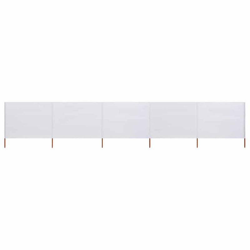 Parabrisas Vidaxl 5 paneles 600x160 cm de tela blanca