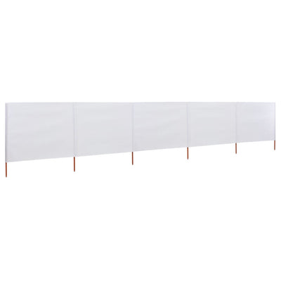 Vidaxl Paradone 5 pannelli 600x160 cm tessuto bianco