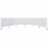 Parabrisas Vidaxl 6 paneles 800x120 cm de tela de tela blanca