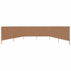 Parabrisas Vidaxl 6 paneles 800x160 cm Taupe de tela
