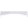 Parabrisas Vidaxl 9 paneles 1200x120 cm de tela de arena blanca
