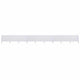 Vidaxl Parature 9 Pannelli 1200x160 cm Fabric White