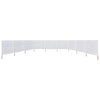 Vidaxl windscherm 9-panelen 1200x160 cm stof zandwit