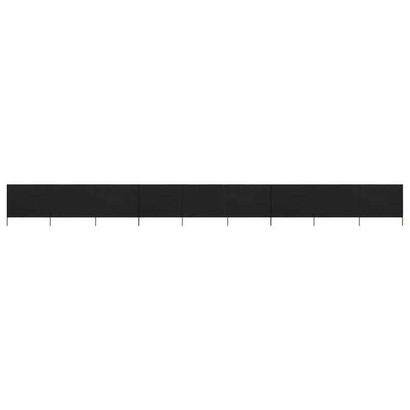Vidaxl Paradone 9 pannelli 1200x160 cm tessuto nero