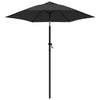 Vidaxl Parasol 200x224 cm Antracite in alluminio