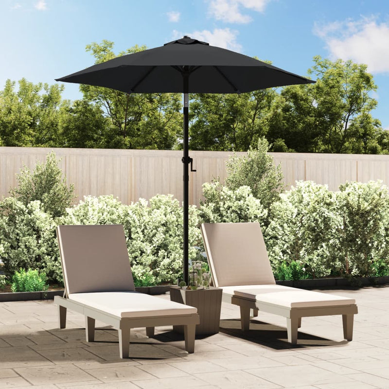 Vidaxl Parasol 200x224 cm de aluminio antracita