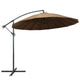 Parasol flotante de Vidaxl con polo de aluminio 3 m taupe