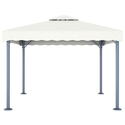 Vidaxl Arbor 300x300 cm Crema in alluminio