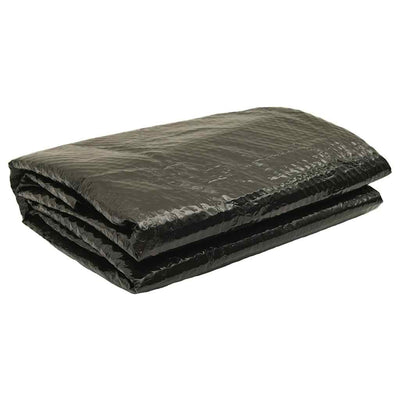 Vidaxl cubierta de piscina 381 cm PE Negro