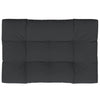 Vidaxl Pallet Cushion 120x80x12 CM tela negra