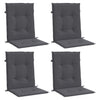 Vidaxl Sedie Garden Cushion Bass Back Oxford Fabric Anthracite Color