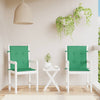 Cuscini da giardino Vidaxl Badia posteriore 2 St 100x50x3 cm tessuto oxford verde