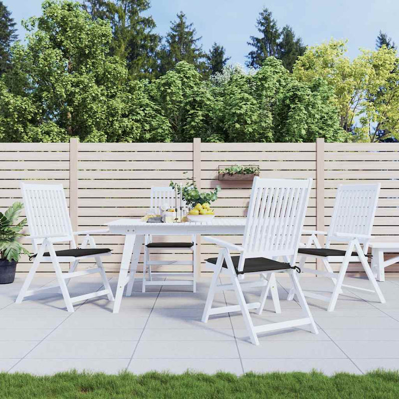 Cuscini da sedia da giardino Vidaxl 4 St 40x40x3 cm tessuto oxford nero
