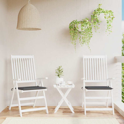 Cojines de silla de jardín Vidaxl 2 st 50x50x3 cm oxford tela antracita