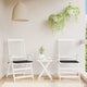 Vidaxl Garden Cushions 2 St 50x50x3 cm tessuto oxford nero