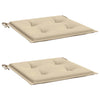 Vidaxl Garden Cushions 2 St 50x50x3 cm Tessuto Oxford Beige