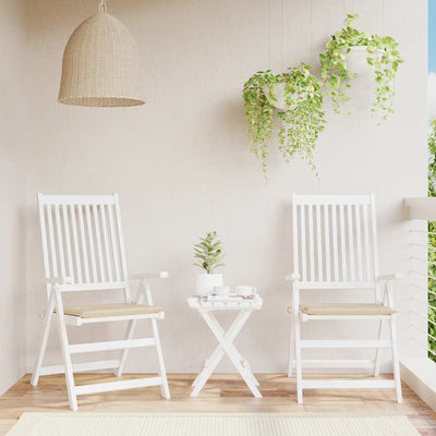 Vidaxl Garden Cushions 2 St 50x50x3 cm Tessuto Oxford Beige