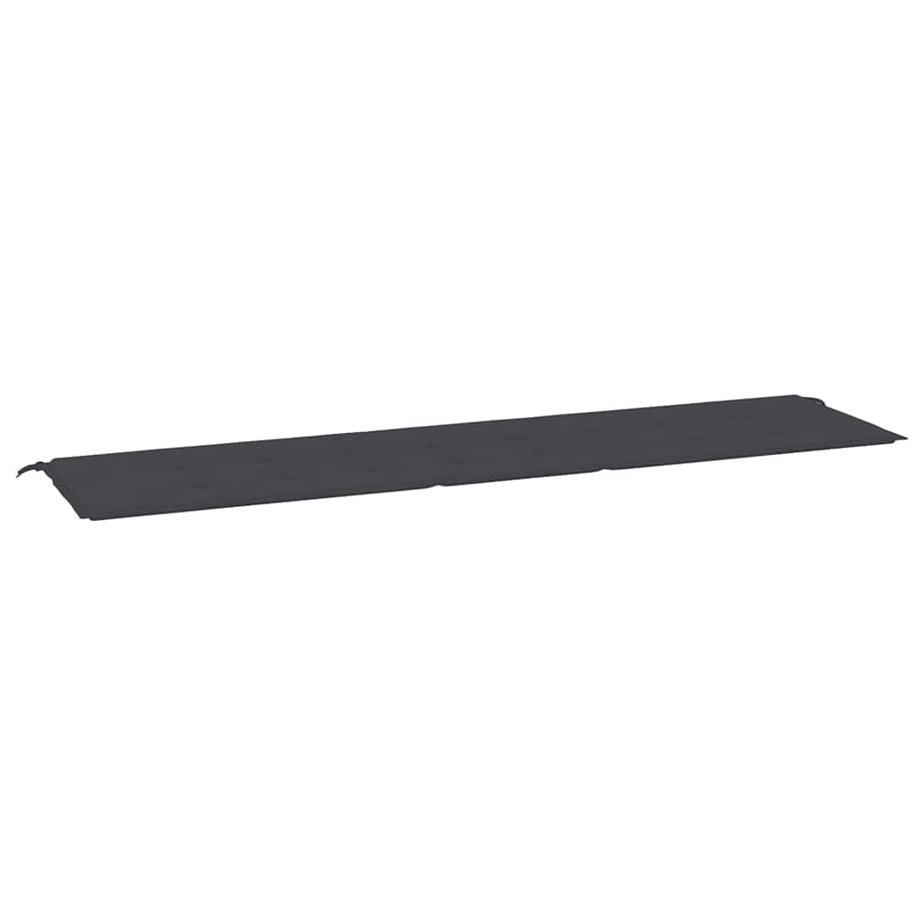 Vidaxl tuinbankkussen 200x50x4 cm oxford stof zwart