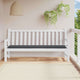 Vidaxl Garden Bench Cushion 200x50x3 cm tessuto oxford nero