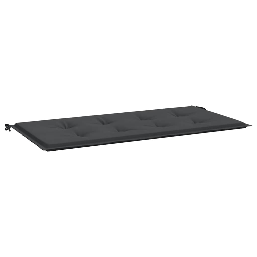 Vidaxl Garden Bench Cushion 100x50x3 cm tessuto oxford nero