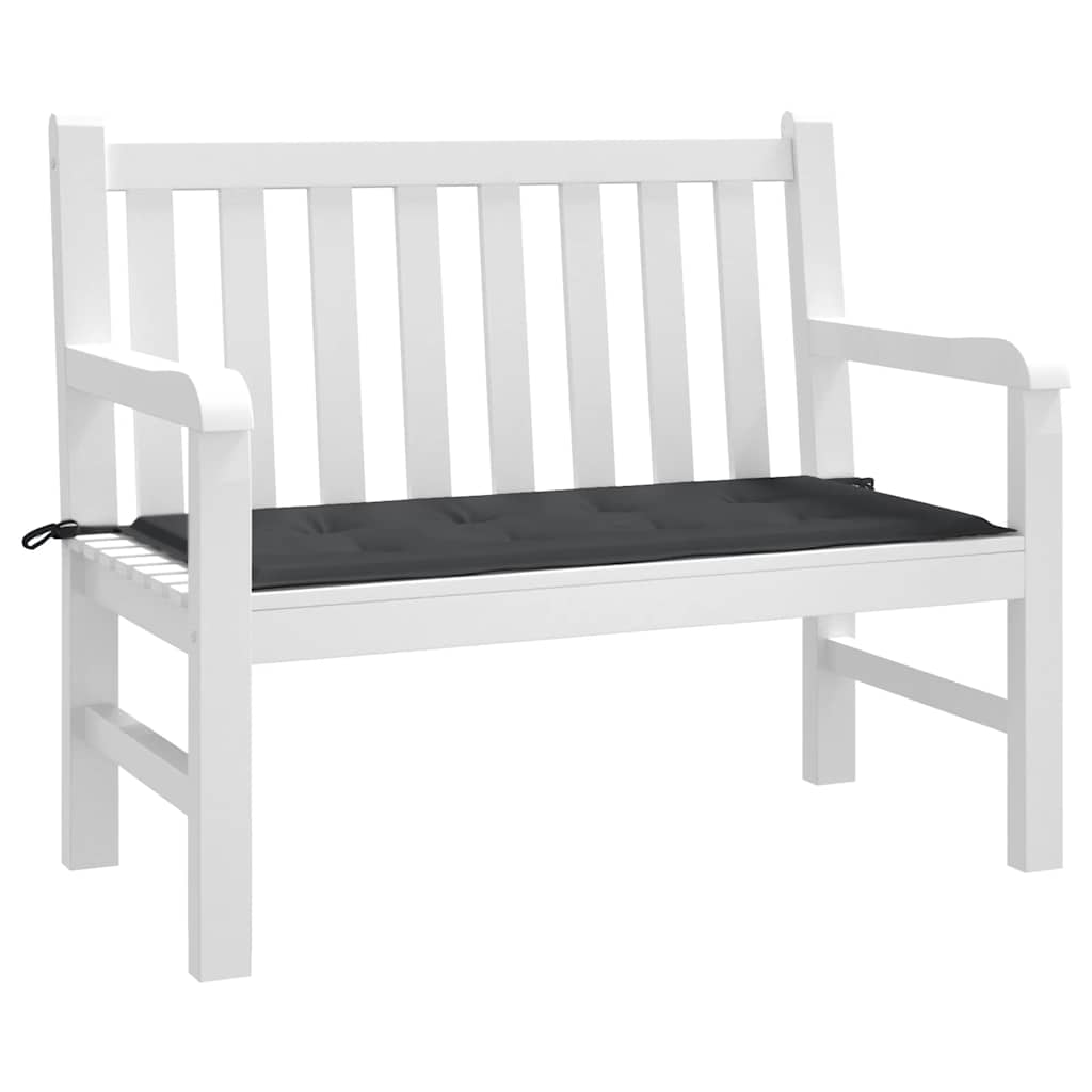 Vidaxl Garden Bench Cushion 100x50x3 cm tessuto oxford nero