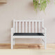 Vidaxl Garden Bench Cushion 120x50x3 cm tessuto oxford nero