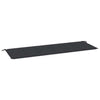 Vidaxl Garden Bench Cushion 150x50x3 cm tessuto oxford nero