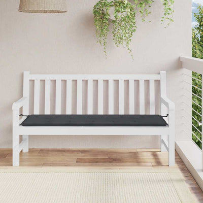 Vidaxl Garden Bench Cushion 150x50x3 CM Oxford Fabric Negro