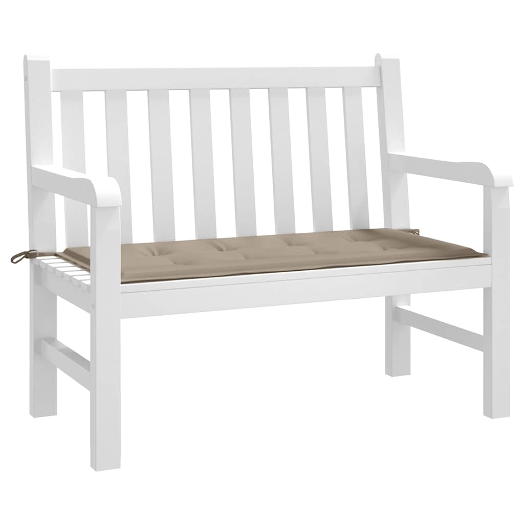 Vidaxl Garden Banch Cushion 100x50x3 cm Tessuto Oxford Taupe