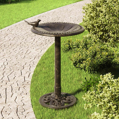 Vidaxl Bath Bath Plastic Bronce