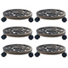 Vidaxl Planty Trolleys 6 PCS 30 cm de bronce de plástico de color