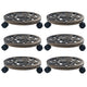 Vidaxl Planty Trolleys 6 PCS 30 cm de bronce de plástico de color