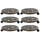Vidaxl Planty Trolleys 6 PCS 38 cm de bronce de plástico