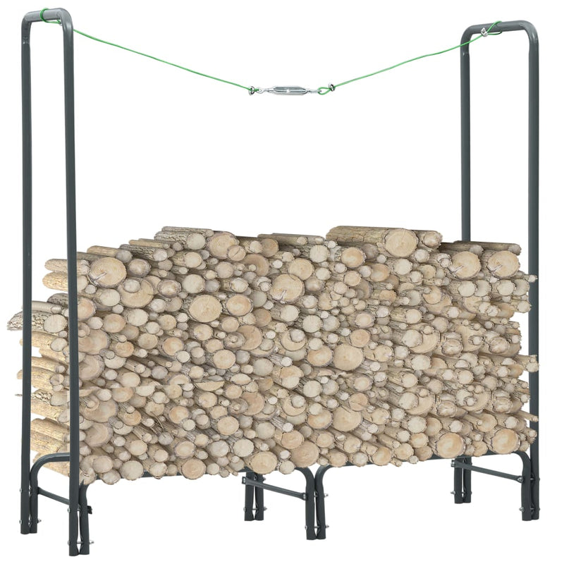 Vidaxl camino Trek 120x35x120 cm Antracite in acciaio