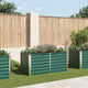 Plantador Vidaxl elevado 160x80x77 cm de acero galvanizado verde
