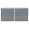 Plantador Vidaxl elevado 160x80x45 cm de acero galvanizado gris