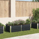Vidaxl plantenbak verhoogd 160x80x45 cm gegalvaniseerd staal antraciet