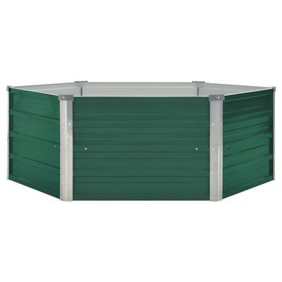 Vidaxl fioriera raccolta 129x129x46 cm in acciaio zincato