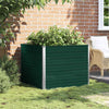 Vidaxl plantenbak verhoogd 100x100x77 cm gegalvaniseerd staal groen