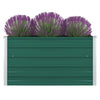 Vidaxl plantenbak verhoogd 100x100x45 cm gegalvaniseerd staal groen