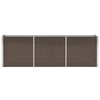 Vidaxl plantenbak verhoogd 240x40x77 cm gegalvaniseerd staal bruin