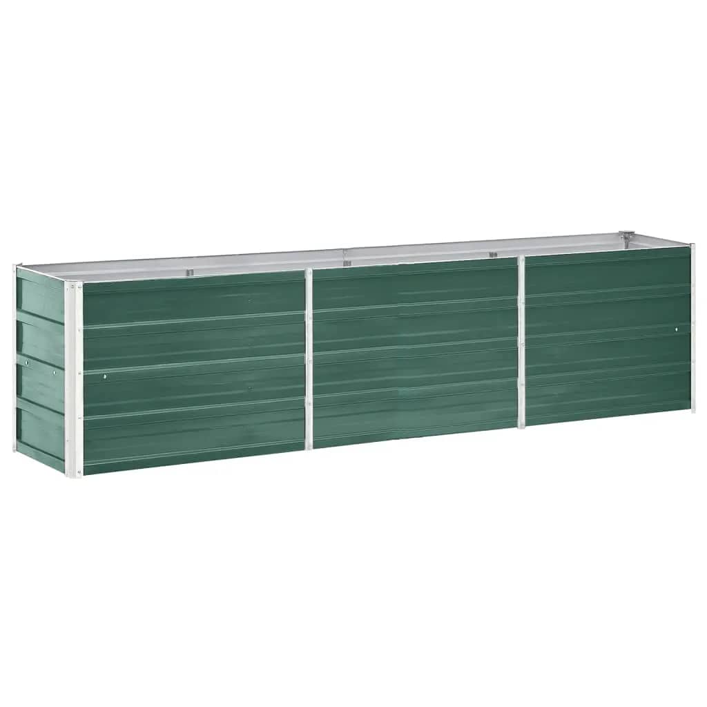 Vidaxl fioriera inserto 240x40x45 cm verde in acciaio zincato