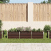 Vidaxl Planter Insertar 240x40x45 cm de acero galvanizado marrón