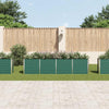Vidaxl plantenbak verhoogd 320x40x77 cm gegalvaniseerd staal groen