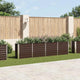 Fioriera vidaxl inserita 320x40x77 cm marrone galvanizzato